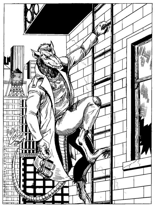 Roscoe The Rat Inked In John Flaherty S John S Art Comic Art Gallery Room